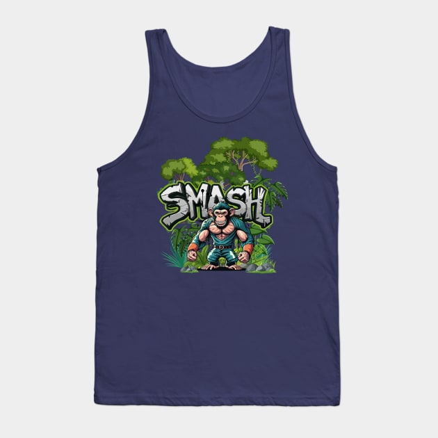 Smash Ape Grafitti jungle design Tank Top by irfankokabi